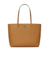 Tory Burch Mcgraw Leather Tote Bag In Brown