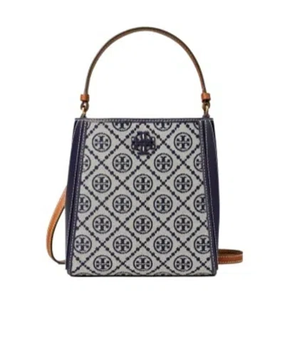 TORY BURCH TORY BURCH MCGRAW LOGO PATCH BUCKET BAG 
