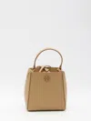 Tory Burch Small Mcgraw Bucket Bag In Beige