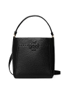 Tory Burch Mcgraw Small Bucket Bag In Black