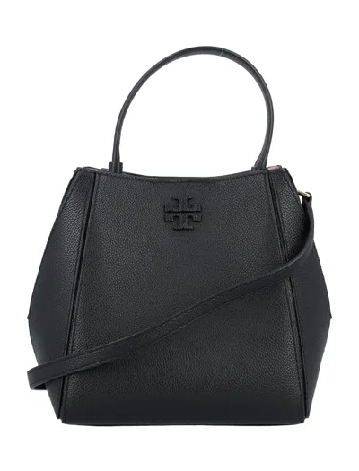 Tory Burch Mcgraw Small Bucket Bag In Black