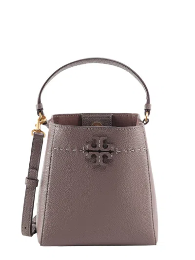 Tory Burch Mcgraw Small Bucket Bag In Brown