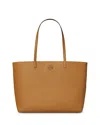 Tory Burch Mcgraw Leather Tote In Tiramisu/gold
