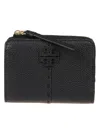 Tory Burch Mcgraw Bi-fold Wallet In Black