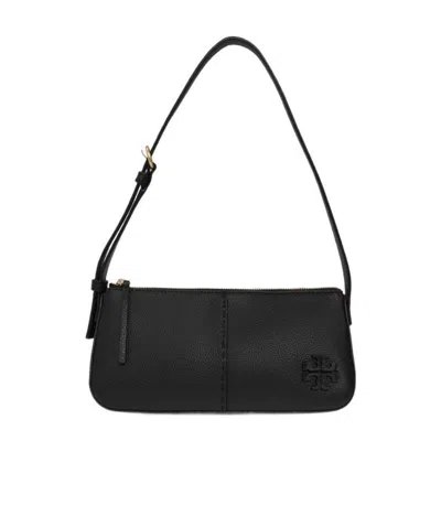 Tory Burch Mcgraw Wedge Shoulder Bag In Black