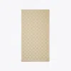 Tory Burch Medallion Logo Oblong Traveler Scarf In Neutral