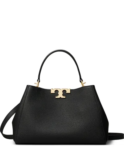 Tory Burch Eleanor Medium Leathert Handbag In Black