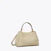 Tory Burch Medium Eleanor Soft Satchel In Gray
