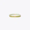 Tory Burch Medium Icon Guilloché Enamel Bracelet In Green