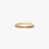 Tory Burch Double T Medium Textured Bangle In Multi