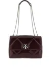 Tory Burch Kira Diamond Quilt Distressed Convertible Shoulder Bag Crossbody Bags Bordeaux In Red