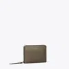Tory Burch Romy Medium Leather Zip Wallet In Brown