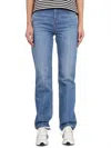 Tory Burch Medium Waist Slim Jeans In Blue