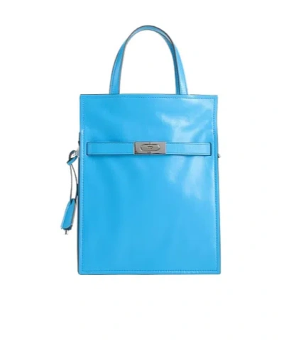 Tory Burch Medium-sized Leather Tote Bag In Blue
