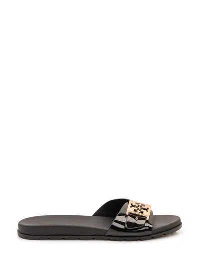 Tory Burch Mellow Buckle Slide Sandals In Black