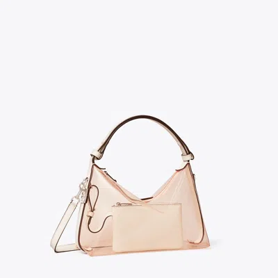 Tory Burch Mellow Clear Shoulder Bag In Pink