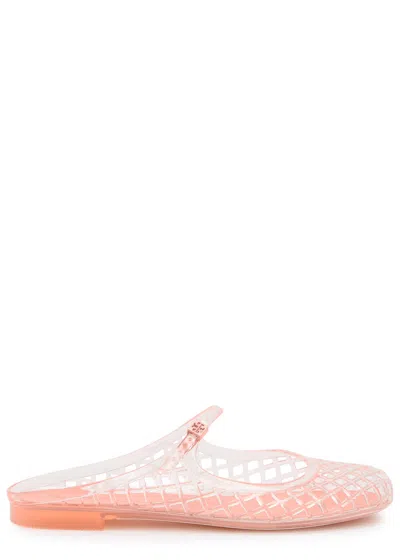 Tory Burch Mellow Jelly Mary Jane Mules In White