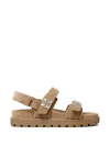 Tory Burch Mellow Leather Sandals In Animal Print