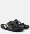 TORY BURCH MELLOW LEATHER THONG SANDALS