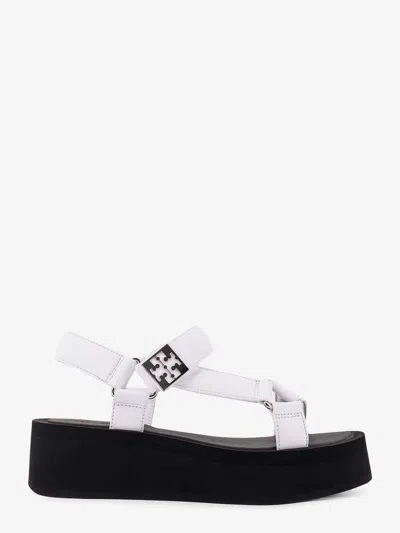 Tory Burch Mellow Leather Wedge Sandals