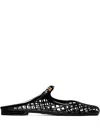 Tory Burch Mary Jane Jelly Mellow Mules In Black  