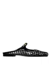 Tory Burch Mary Jane Jelly Mellow Mules In Black