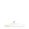 Tory Burch Mellow Jelly Mary Jane Ballerina Mules In Clear/silver