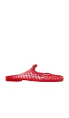 Tory Burch Mellow Mary Jane Jelly Mule In Red