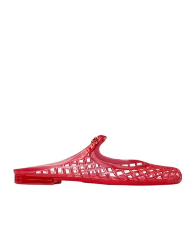 Tory Burch Mellow Mary Jane Jelly Mule In Red