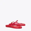Tory Burch Mellow Mary Jane Jelly Mule In Red Volcano/red Volcano
