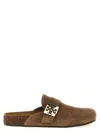 Tory Burch Mellow Logo Shearling Flat Mules