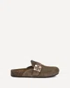Tory Burch Mellow Logo Shearling Flat Mules