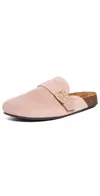 Tory Burch Mellow Mules In Malva/gold