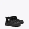 Tory Burch Mellow Studded Platform Ankle Boots In Perfect Black/silver