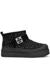 Tory Burch Mellow Studded Platform Ankle Boots In Black
