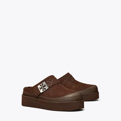 Tory Burch Mellow Platform Mule In Brown