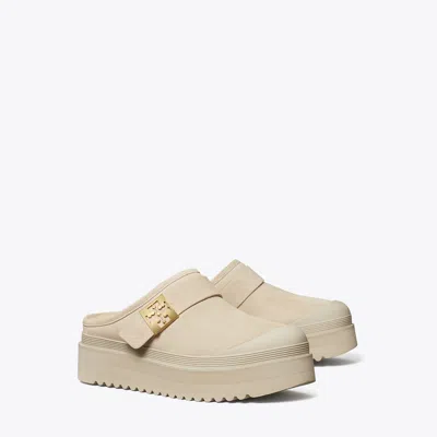 Tory Burch Mellow Platform Mule In Calcare/gold