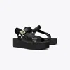 Tory Burch Mellow Platform Sandal In Black