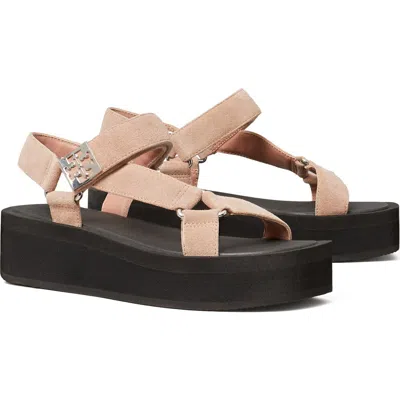 Tory Burch Mellow Platform Sandal In Neutral