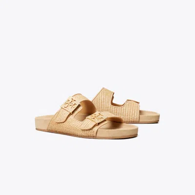 Tory Burch Mellow Raffia Sandal In Brown