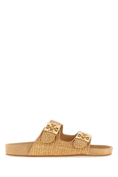 TORY BURCH TORY BURCH MELLOW RAFFIA SLIDE