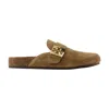 Tory Burch Mellow Logo Shearling Flat Mules