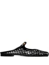 Tory Burch Mary Jane Jelly Mellow Mules In Schwarz