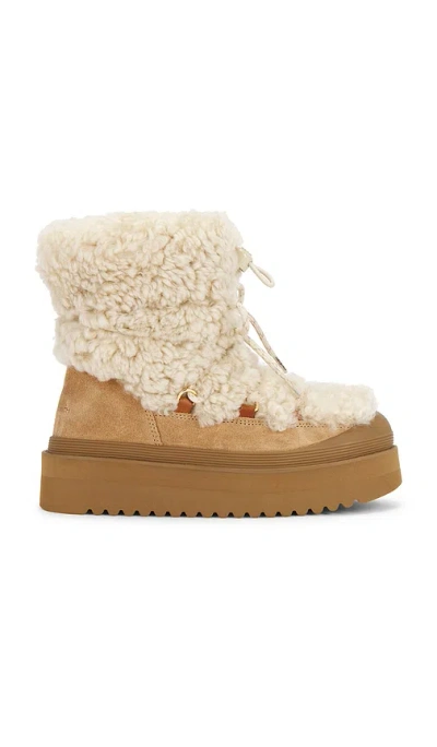 Tory Burch Mellow Shearling Boot In Multi