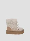 Tory Burch Mellow Shearling Boot In Pink
