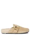Tory Burch Mules Mellow In Shearling Color Taupe