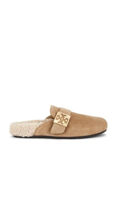 Tory Burch Mellow Shearling Mule In Brown