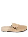 Tory Burch Mellow Shearling Mules Beige In Neutral