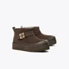 Tory Burch Mellow Shearling Platform Boot In Brown