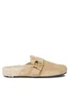 Tory Burch Mules Mellow In Shearling Color Taupe In Brown